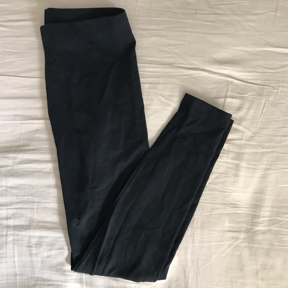 Black Loft leggings with thick waistband